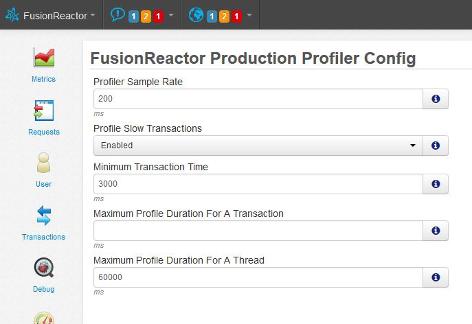 Continuous Profiling, FusionReactor