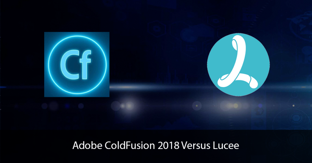 Adobe ColdFusion 2018 Vs Lucee Logos
