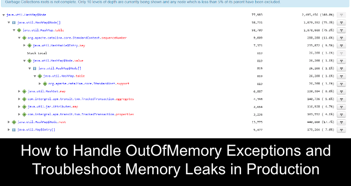 How to Handle OutOfMemory Exceptions and Troubleshoot Memory Leaks in Production