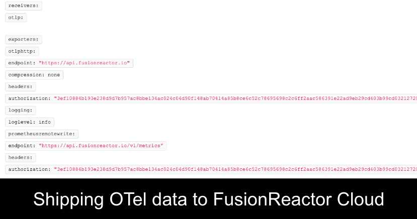 Shipping Otel data to FusionReactor Cloud
