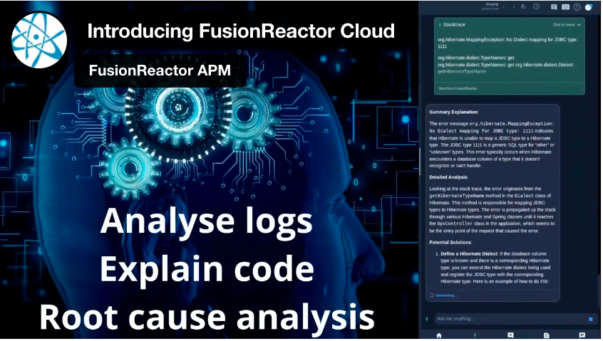 FusionReactor: The next-gen solution for application performance monitoring, FusionReactor